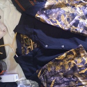 Mens XL Fishouflage Button Up shirt